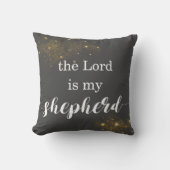 Grey "De Heer is mijn Shepherd" Nursery Pillow Kussen (Voorkant)