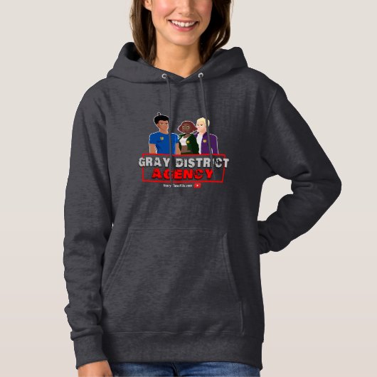 Grey District Agency Hoodie (Voorkant)