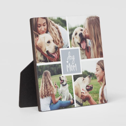 Grey | Dog Ma Photo Collage Fotoplaat (Voorkant)