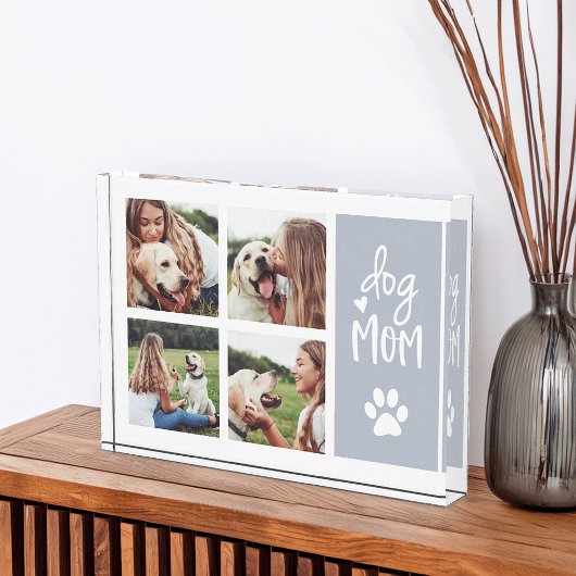 Grey | Dog mam Pawprint Collage Fotoblokken