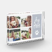 Grey | Dog mam Pawprint Collage Fotoblokken (Links)