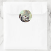 Grey., door Philips Wouwerman (Beste Kwaliteit) Ronde Sticker (Tas)