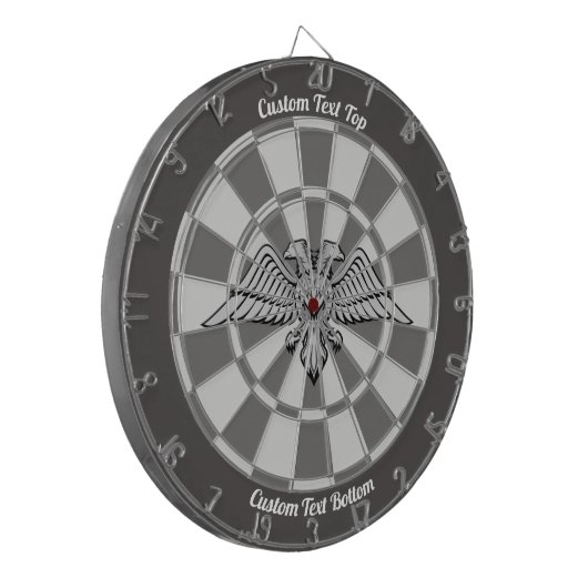 Grey Eagle met twee hoofden Dart Board Dartbord (Voorkant Links)