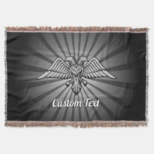 Grey Eagle met twee hoofden Drow Blanket Deken (Voorkant)