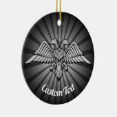 Grey Eagle met twee hoofden keramisch Ornament (Rechts)