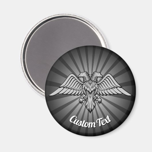 Grey Eagle met twee hoofden Magnet (Voorkant / Achterkant)