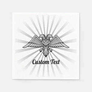 Grey Eagle met twee hoofden Napkins Servet