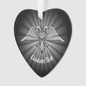 Grey Eagle met twee hoofden Ornament (voorkant)