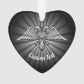 Grey Eagle met twee hoofden Ornament (voorkant)