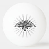 Grey Eagle met twee hoofden Ping-Pong Ball (Voorkant)
