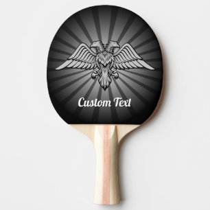 Grey Eagle met twee hoofden Ping Pong Paddle Tafeltennisbatje