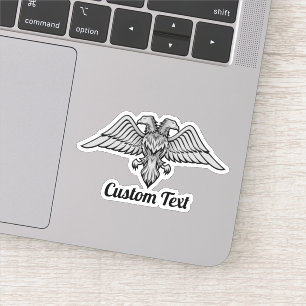 Grey Eagle met twee hoofden Sticker