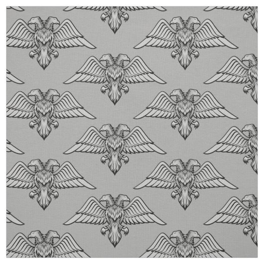 Grey Eagle met twee hoofden Stof (Swatch)