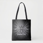Grey Eagle met twee hoofden Tote Bag (Voorkant)
