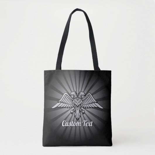 Grey Eagle met twee hoofden Tote Bag (Voorkant)