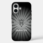 Grey Eagle met twee kop iPhone Case (Achterkant)