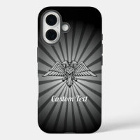 Grey Eagle met twee kop iPhone Case
