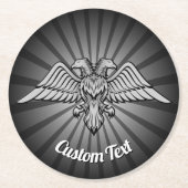 Grey Eagle met twee kop papier Onderzetter (Voorkant)