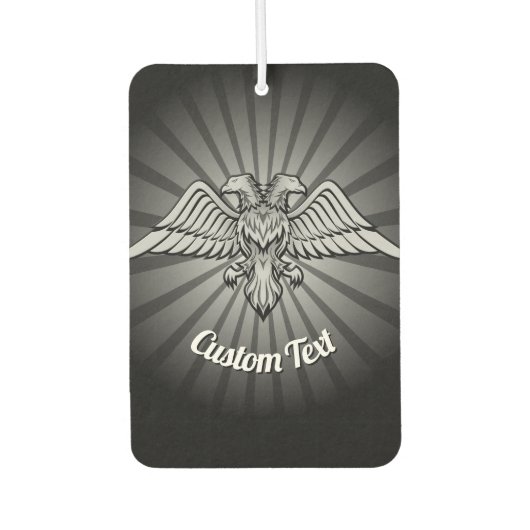 Grey Eagle met twee koppen: Air Freshener Luchtverfrisser (Voorkant)