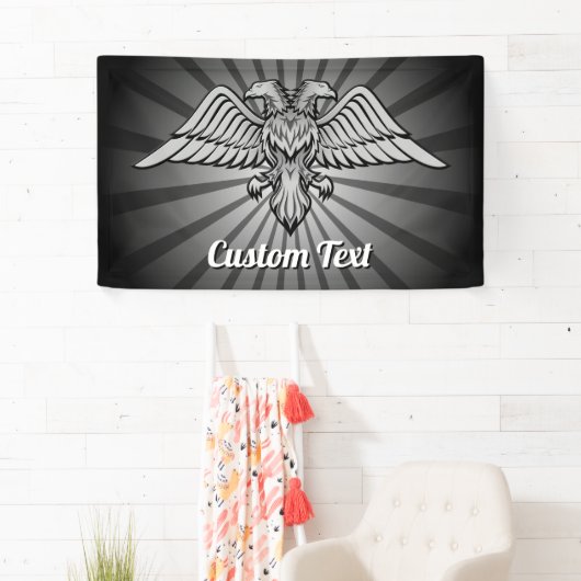 Grey Eagle met twee koppen Banner (Insitu)