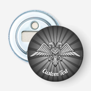 Grey Eagle met twee koppen Bottle Open Button Flesopener