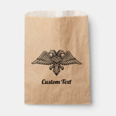Grey Eagle met twee koppen voor Favor Bag Bedankzakje (Voorkant)
