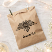 Grey Eagle met twee koppen voor Favor Bag Bedankzakje (Geknipt)
