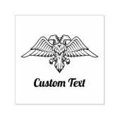 Grey Eagle met twee zelfinkende hoofden Zelfinktende Stempel (Design)