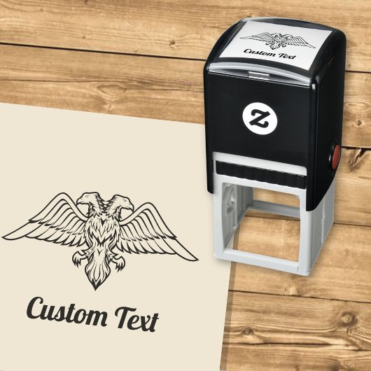 Grey Eagle met twee zelfinkende hoofden Zelfinktende Stempel