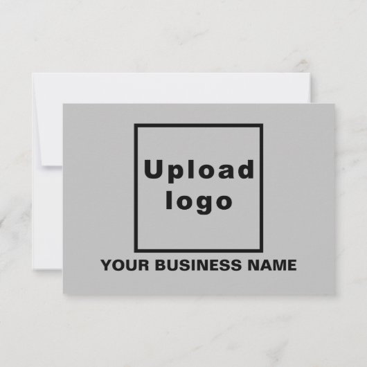 Grey Easter Business Flat Wenskaart Kaart (Achterkant)