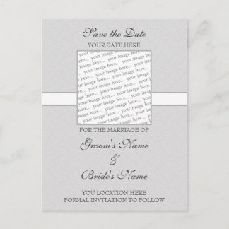 Grey Eggshell Bewaar de datum Briefkaart