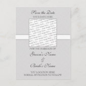 Grey Eggshell Bewaar de datum Briefkaart (Voorkant)