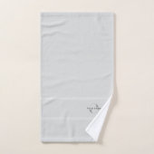 Grey Elegant Business logo Hotel merk Bad Handdoek (Handdoek)