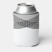 Grey Elegant Deco Afstuderen Koelbox Blikjeskoeler (Blikje Achterkant)