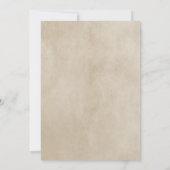 Grey Elegant Deco Wedding Invite Kaart (Achterkant)