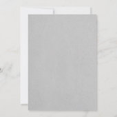 Grey Elegant Lace Wedding Invite Kaart (Achterkant)