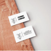 Grey Elegant Minimalist Cleaning Company  Visitekaartje