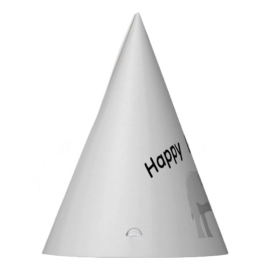 Grey Elephant Party Hat – Personalized Feesthoedjes (Links)