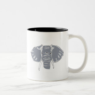 Grey Elephant twee tone mok