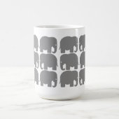 Grey Elephants Silhouette Mok (Center)