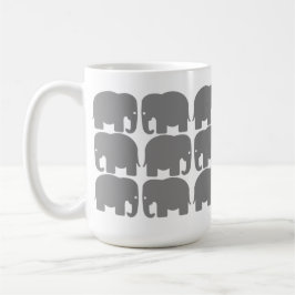 Grey Elephants Silhouette Mok