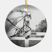 Grey English Horse Ornament (Voorkant)