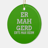 Grey Ermahgerd door Hanger Ornament (Links)