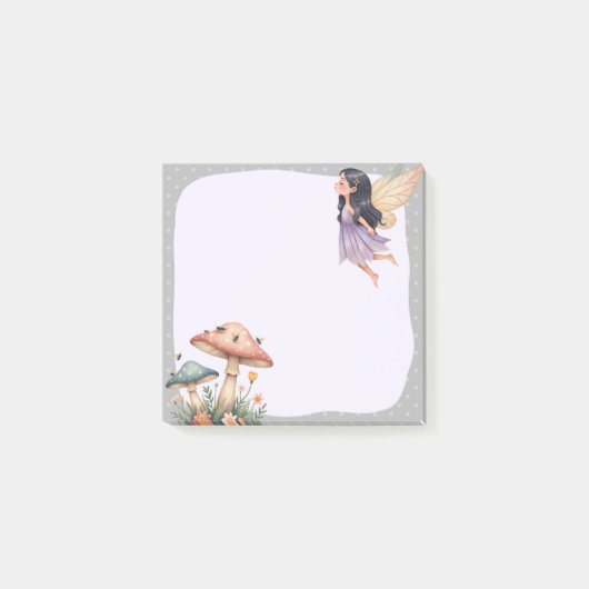 Grey Fairy Memo Pad – Mystieke notities Post-it® Notes (Voorkant)