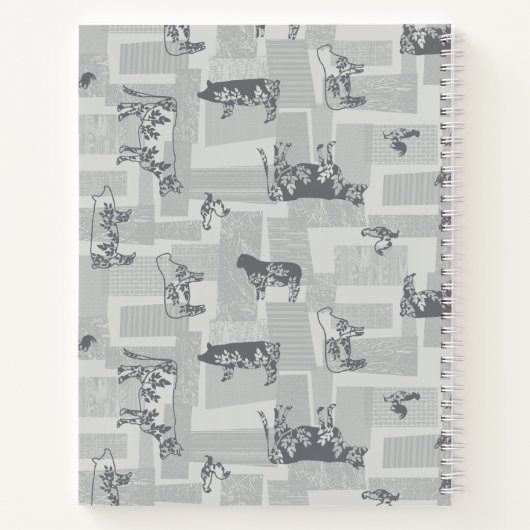 Grey Farmhouse Recept Notitieboek (Achterkant)