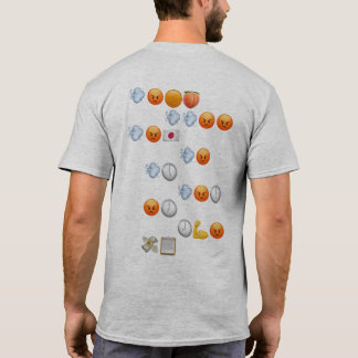 Grey Fast en Furious Emoji Words T-Shirt