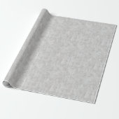 Grey Faux Linen Wedding Cadeaupapier (Uitgerold)