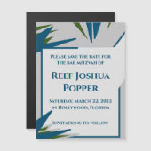 Grey Ferns Magnetic Save the Date Card (Voorkant / Achterkant)