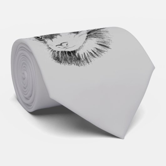 Grey Ferret Stropdas (Opgerold)