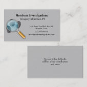 Grey Finger Prints Private Research Visitekaartje (Voorkant / Achterkant)